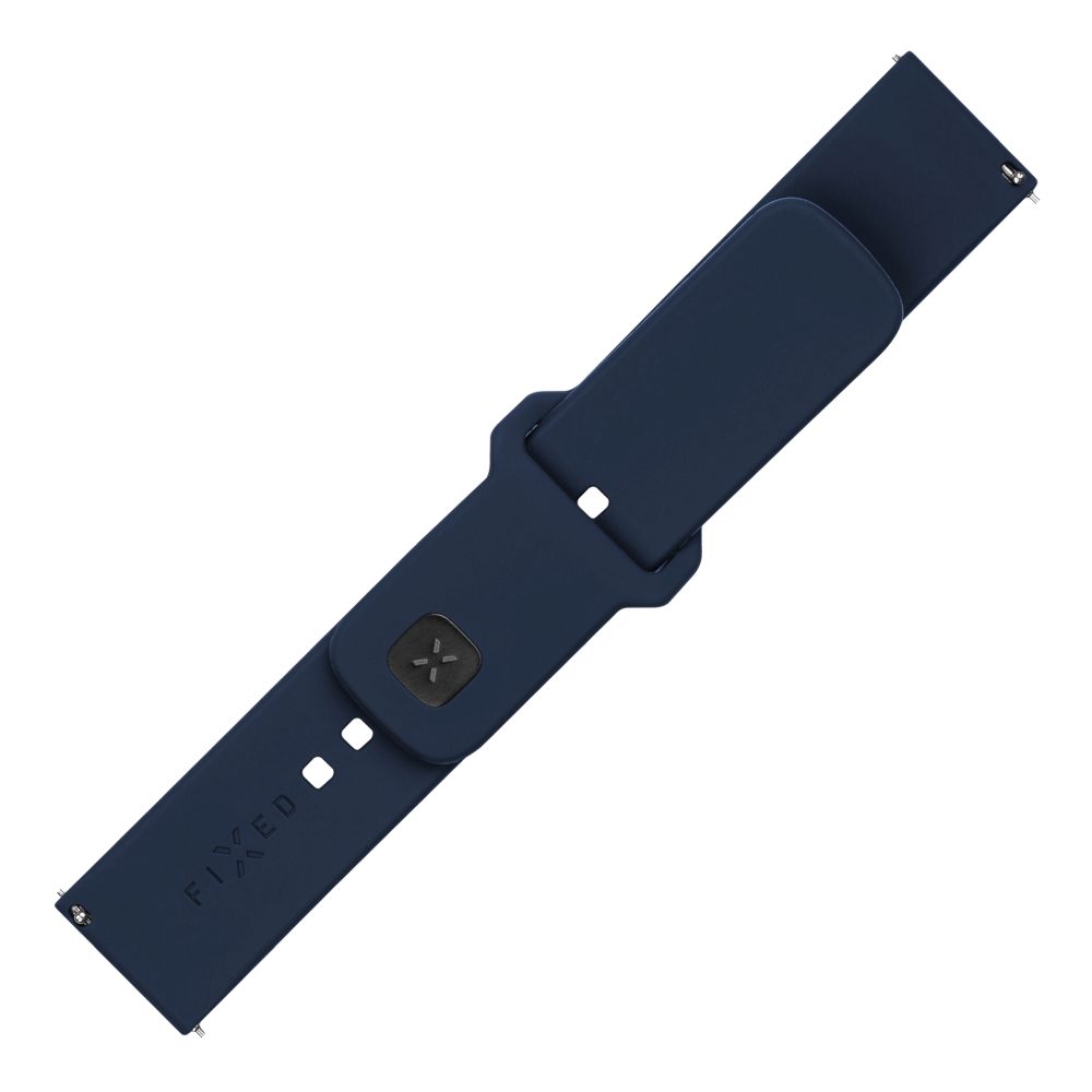Set silikonových řemínků FIXED Silicone Sporty Strap s Quick Release 22mm pro smartwatch, modrá