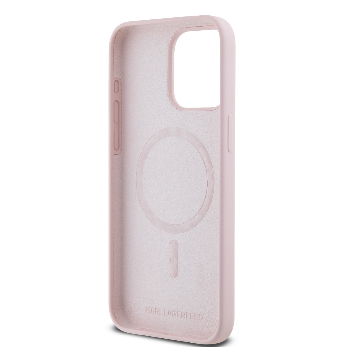 Karl Lagerfeld Liquid Silicone Karl and Choupette Magsafe Zadní Kryt pro iPhone 14 Pro Max Pink