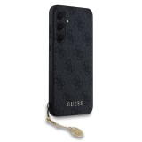 Guess 4G Charms Zadní Kryt pro Samsung Galaxy A35 5G Grey