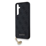 Guess 4G Charms Zadní Kryt pro Samsung Galaxy A35 5G Grey