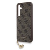 Guess 4G Charms Zadní Kryt pro Samsung Galaxy A35 5G Brown