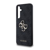 Guess PU 4G Metal Logo Zadní Kryt pro Samsung Galaxy A35 5G Grey