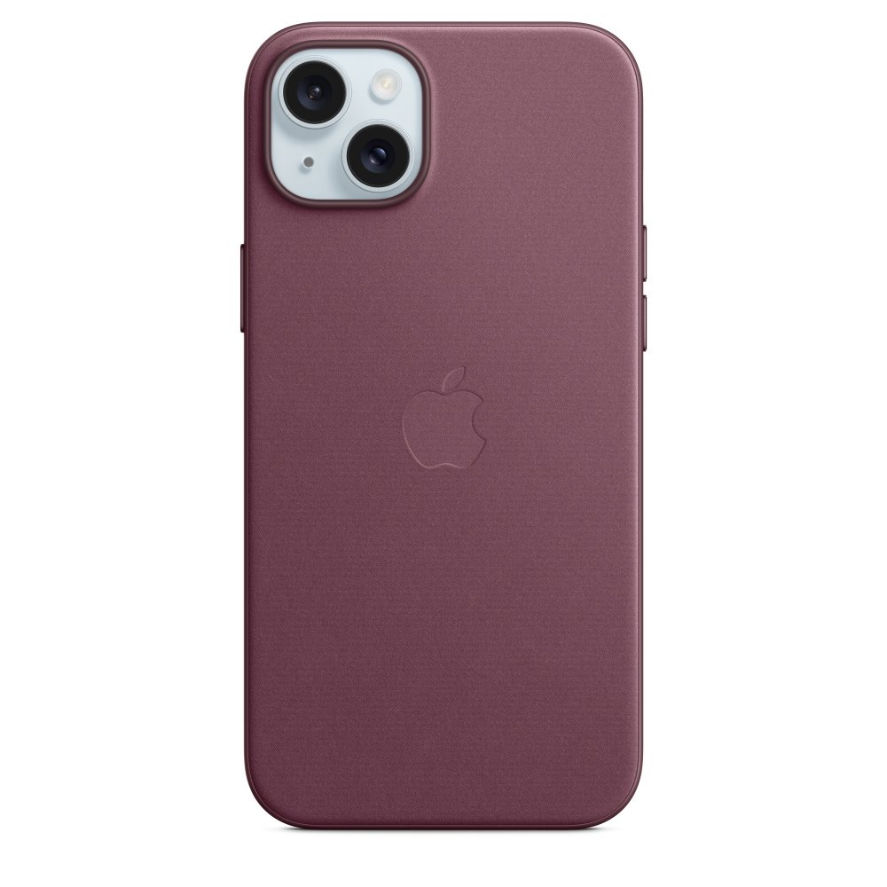 Zadní kryt Apple FineWoven MT4A3ZM/A vč. MagSafe pro Apple iPhone 15 Plus, mulberry