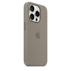 Apple silikonový kryt MT1E3ZM/A vč. Magsafe pro iPhone 15 Pro, clay
