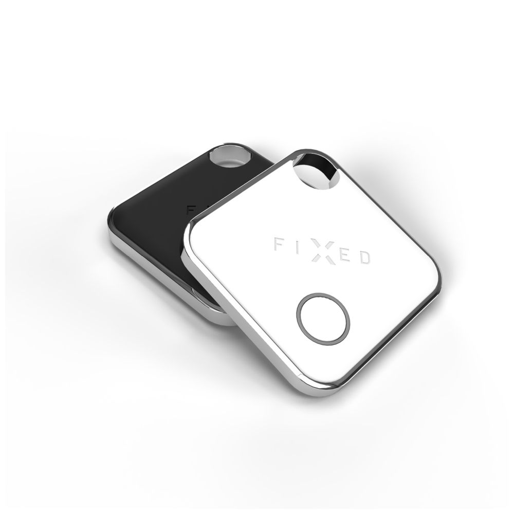 Smart tracker FIXED Tag s podporou Find My, 4 ks, 2x černý + 2x bílý