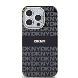 DKNY PC/TPU Repeat Pattern Tonal Stripe Magsafe Zadní Kryt pro iPhone 15 Pro Max Black