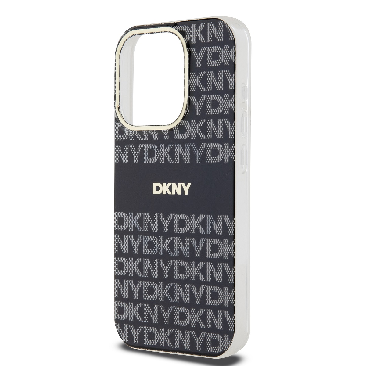 DKNY PC/TPU Repeat Pattern Tonal Stripe Magsafe Zadní Kryt pro iPhone 14 Pro Max Black