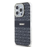 DKNY PC/TPU Repeat Pattern Tonal Stripe Magsafe Zadní Kryt pro iPhone 13 Pro Black