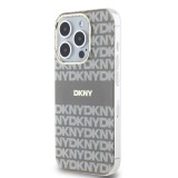 DKNY PC/TPU Repeat Pattern Tonal Stripe Magsafe Zadní Kryt pro iPhone 15 Pro Max Beige