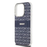 DKNY PC/TPU Repeat Pattern Tonal Stripe Magsafe Zadní Kryt pro iPhone 15 Pro Max Blue