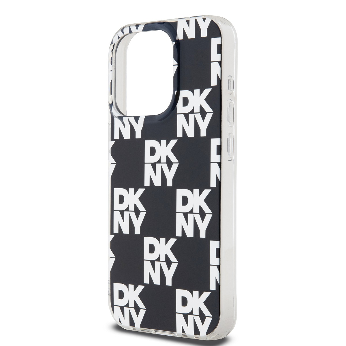 DKNY PC/TPU Checkered Pattern Zadní Kryt pro iPhone 14 Pro Black