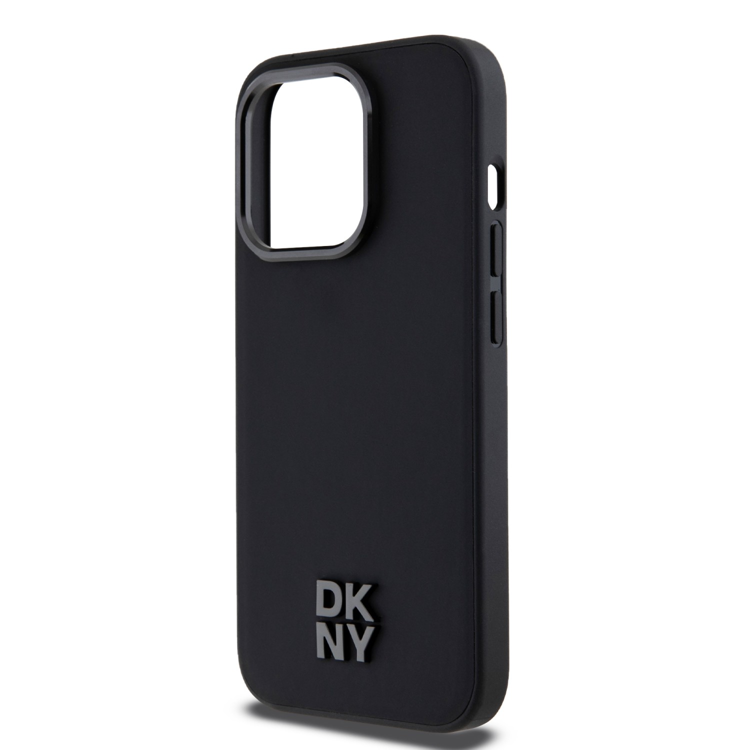 DKNY PU Leather Stack Logo Magsafe Zadní Kryt pro iPhone 14 Pro Black