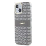 DKNY PC/TPU Repeat Pattern Tonal Stripe Magsafe Zadní Kryt pro iPhone 13 Beige