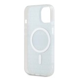 DKNY PC/TPU Repeat Pattern Tonal Stripe Magsafe Zadní Kryt pro iPhone 15 Blue