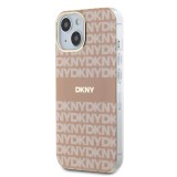 DKNY PC/TPU Repeat Pattern Tonal Stripe Magsafe Zadní Kryt pro iPhone 15 Pink