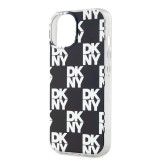 DKNY PC/TPU Checkered Pattern Zadní Kryt pro iPhone 15 Black