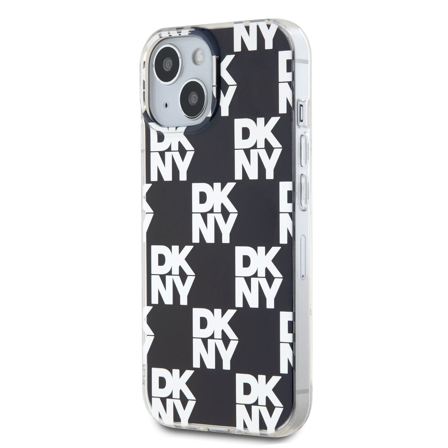 DKNY PC/TPU Checkered Pattern Zadní Kryt pro iPhone 14 Black