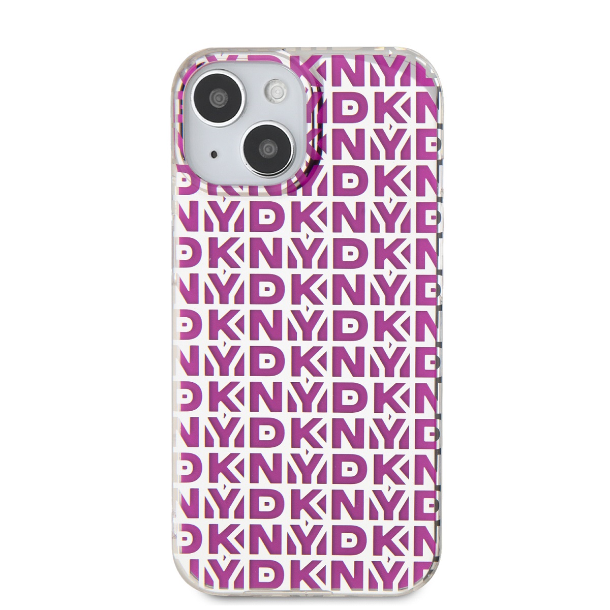 Zadní kryt KNY PC/TPU Checkered Pattern pro Apple iPhone 15, růžová
