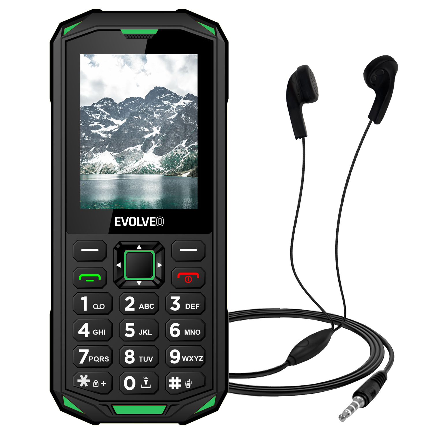 Evolveo StrongPhone X5 černá/zelená