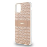 DKNY PC/TPU Repeat Pattern Tonal Stripe Magsafe Zadní Kryt pro iPhone 11 Pink