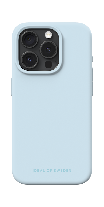 Silikonový ochranný kryt iDeal Of Sweden pro Apple iPhone 15 Pro, light blue