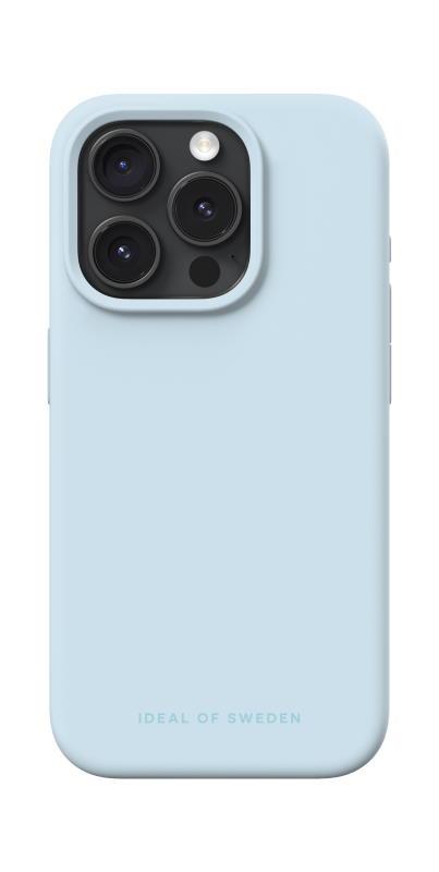 Silikonový ochranný kryt s Magsafe iDeal Of Sweden pro Apple iPhone 15, light blue