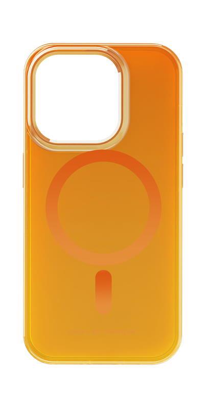 Ochranný kryt s Magsafe Clear Case Mid iDeal Of Sweden pro Apple iPhone 15 Pro, orange spritz