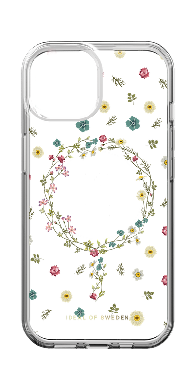 Ochranný kryt s Magsafe Clear Case Mid iDeal Of Sweden pro Apple iPhone 15, petite floral