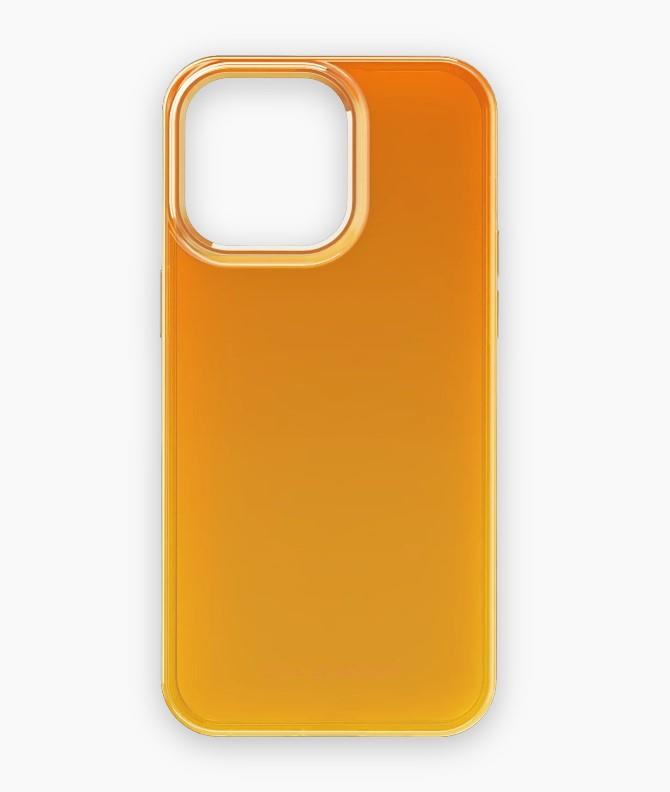 Ochranný kryt s Clear Case Mid iDeal Of Sweden pro Apple iPhone 15 Pro Max, orange spritz