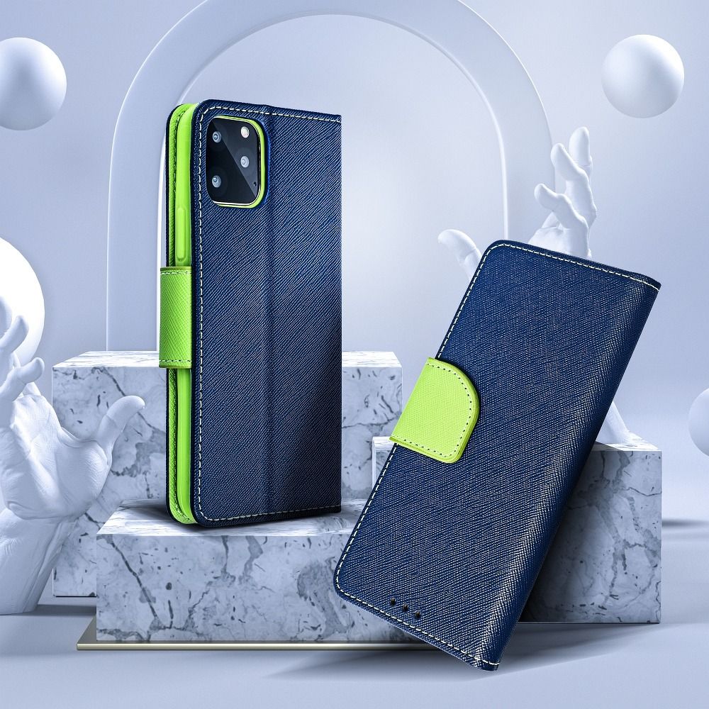 Fancy Book for SAMSUNG S22 ULTRA navy / lime