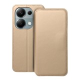 Flipové pouzdro Dual Pocket pro Xiaomi Redmi Note 13 Pro, zlatá