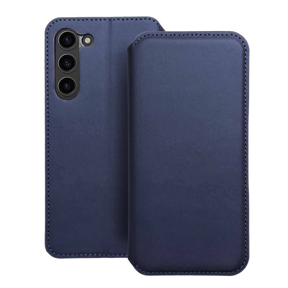 Flipové pouzdro Dual Pocket pro Samsung Galaxy S24 Ultra, modrá