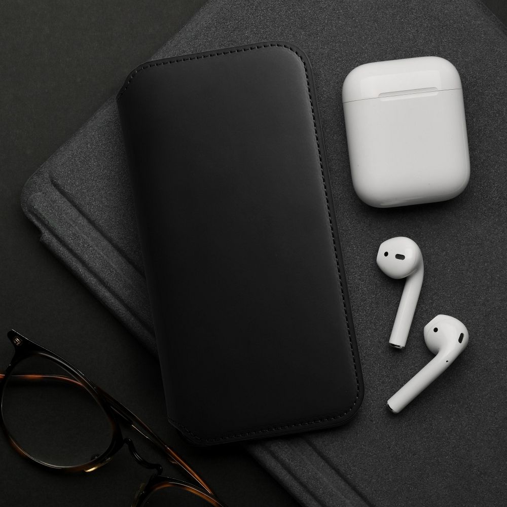 Dual Pocket book for IPHONE 15 PLUS black