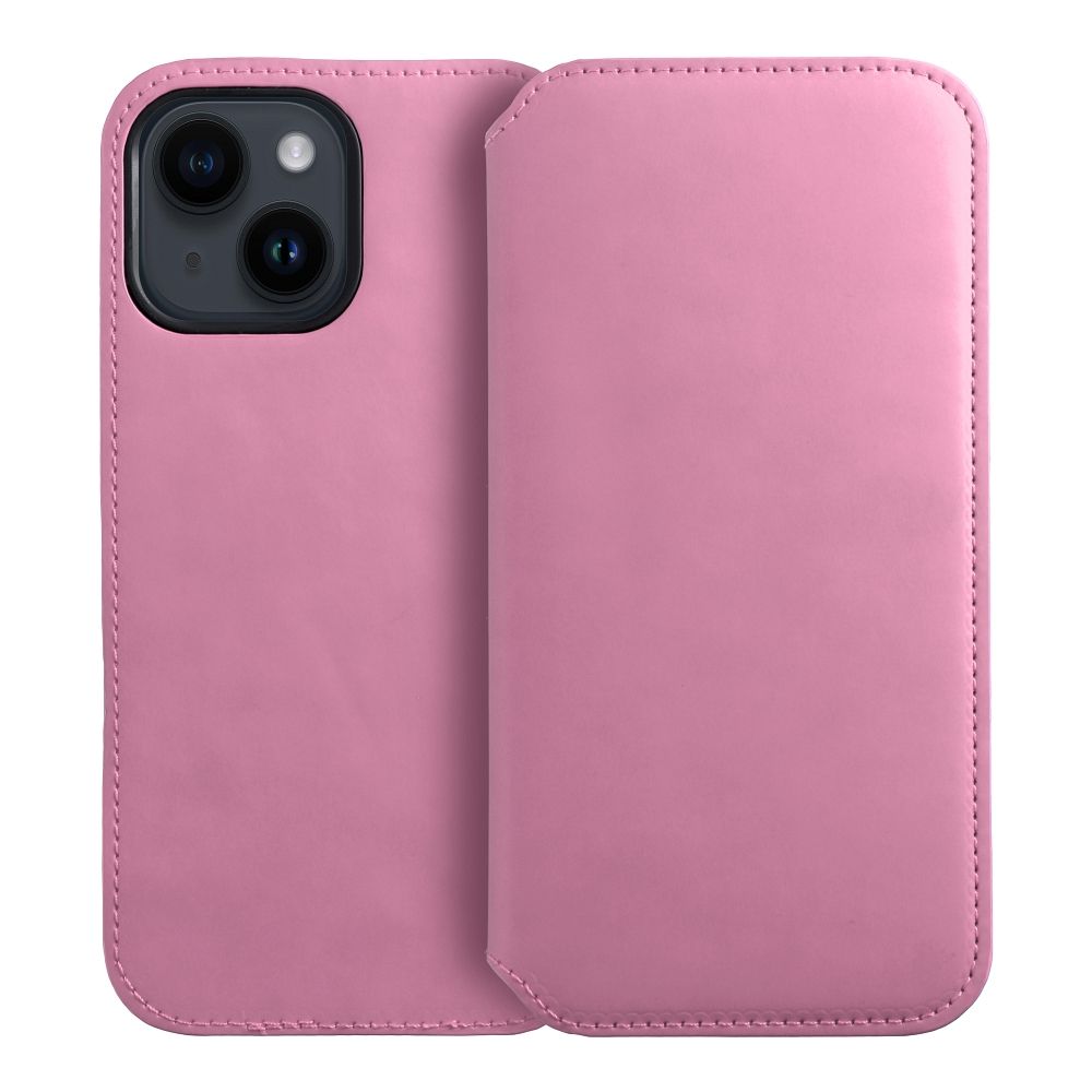 Flipové pouzdro Dual Pocket pro Samsung Galaxy A25 5G, světle růžová