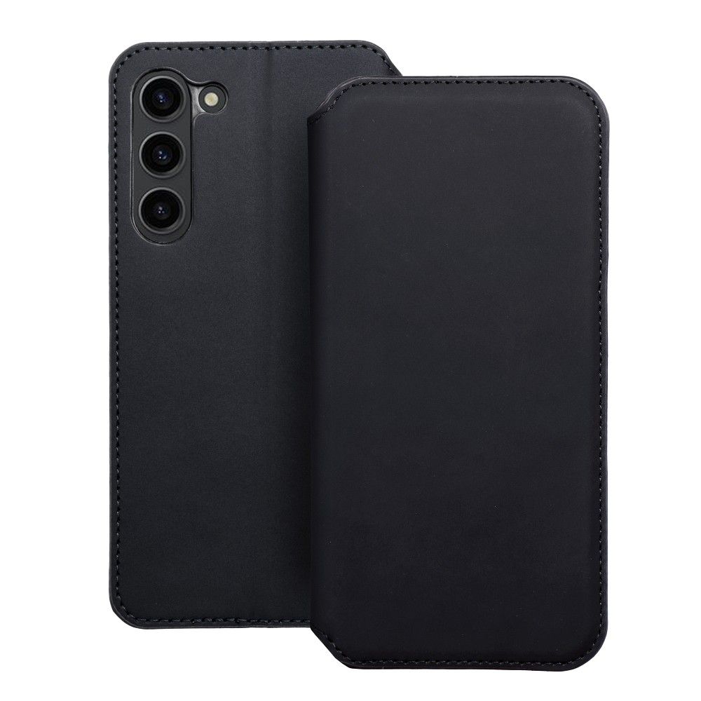 Flipové pouzdro Dual Pocket pro Samsung Galaxy S23+, černá