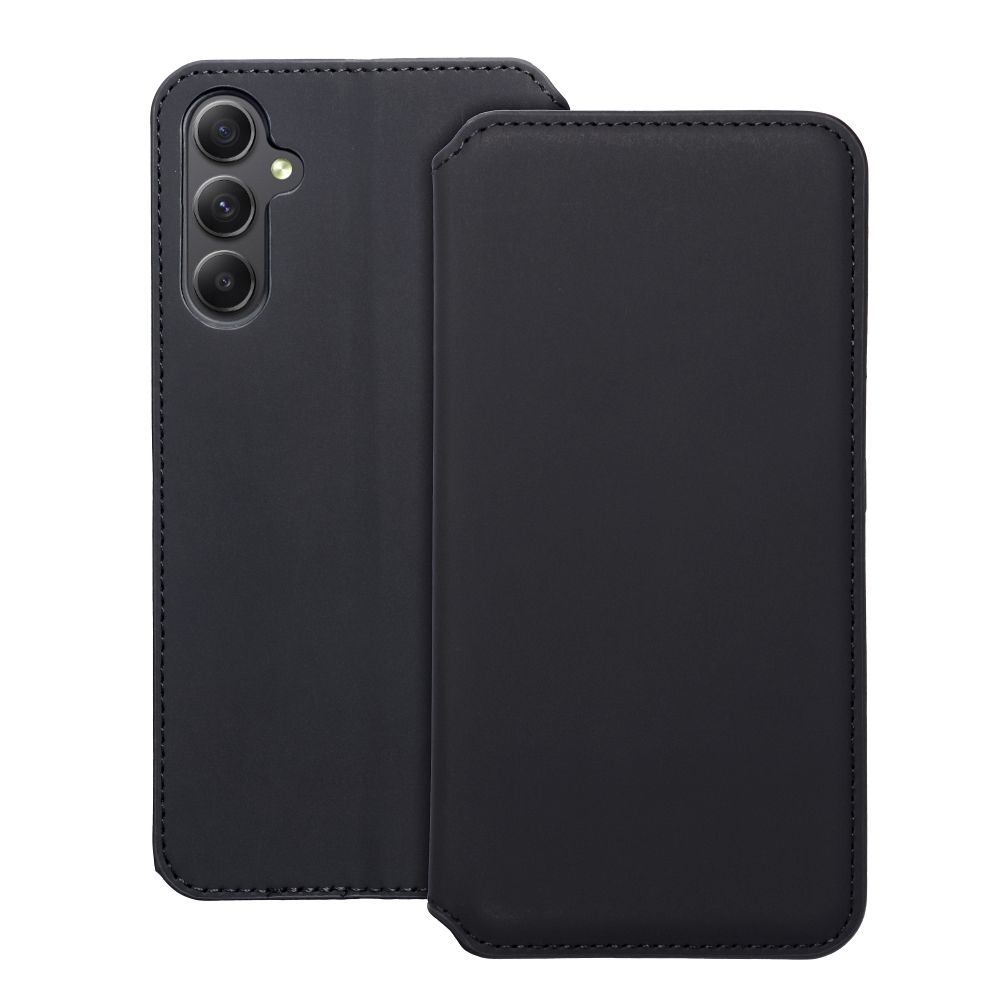 Flipové pouzdro Dual Pocket pro Samsung Galaxy S24+, černá