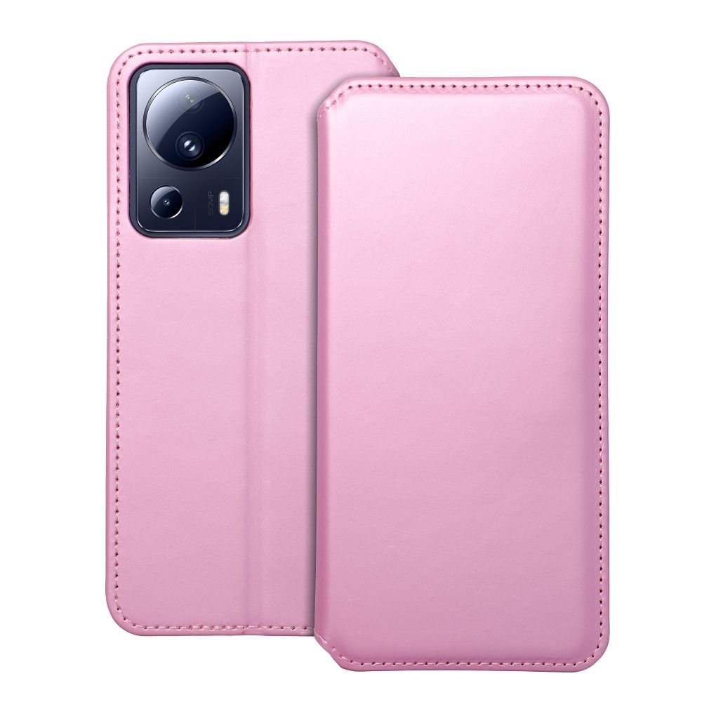 Flipové pouzdro Dual Pocket pro Samsung Galaxy S24, světle růžová