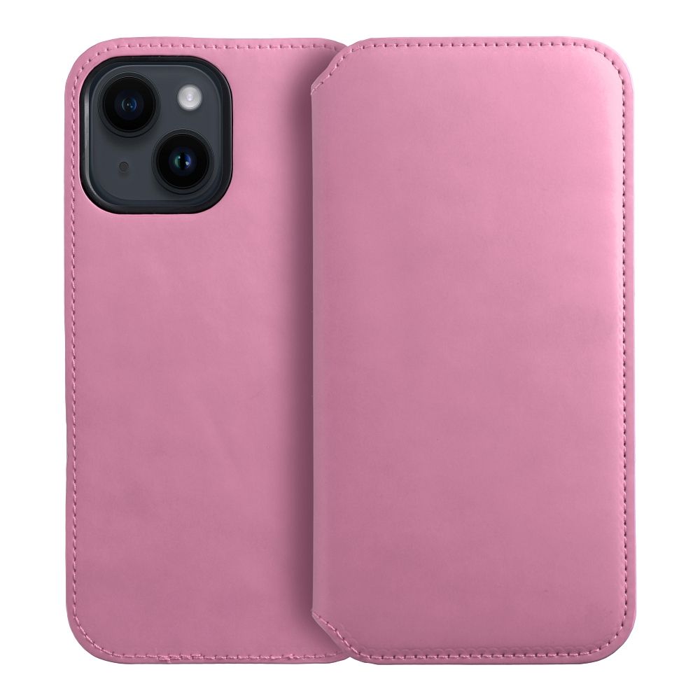 Dual Pocket book for IPHONE 15 PLUS light pink