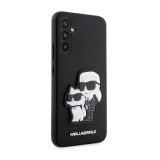 Karl Lagerfeld PU Saffiano Karl and Choupette NFT Zadní Kryt pro Samsung Galaxy A54 5G Black