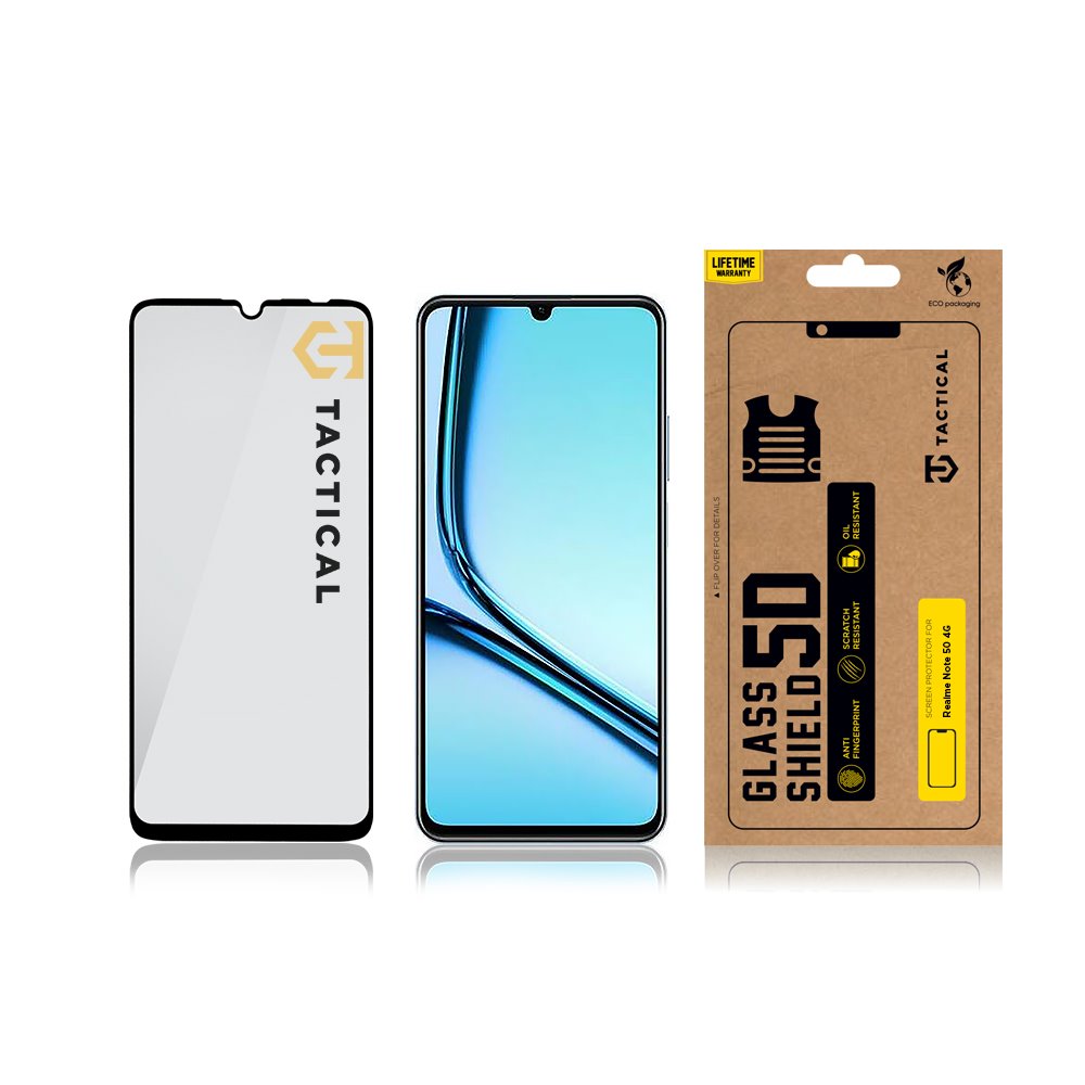 Tactical Glass Shield 5D sklo pro Realme Note 50 4G Black