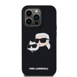 Karl Lagerfeld Liquid Silicone Double Heads Magsafe Zadní Kryt pro iPhone 14 Pro Black