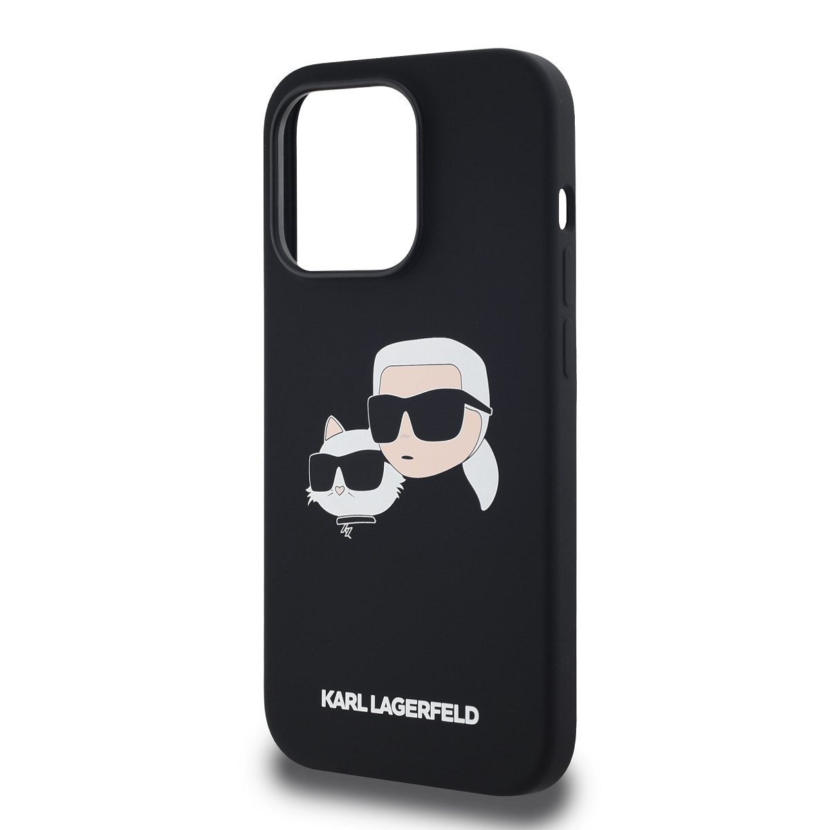 Karl Lagerfeld Liquid Silicone Double Heads Magsafe Zadní Kryt pro iPhone 14 Pro Max Black