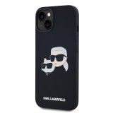 Karl Lagerfeld Liquid Silicone Double Heads Magsafe Zadní Kryt pro iPhone 14 Black