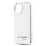 Karl Lagerfeld Grained PU Hotel RSG Zadní Kryt pro iPhone 15 Grey