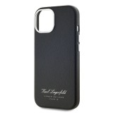 Karl Lagerfeld Grained PU Hotel RSG Zadní Kryt pro iPhone 13 Black