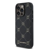 Karl Lagerfeld PU Karl Heads Pattern Magsafe Zadní Kryt pro iPhone 14 Pro Max Black