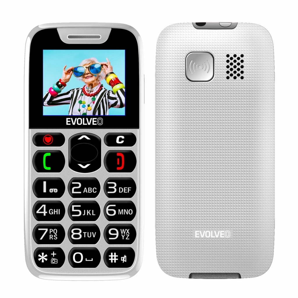 Levně EVOLVEO EasyPhone EP-501, bílá