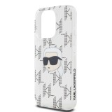 Karl Lagerfeld IML Electroplated Karl Head Zadní Kryt pro iPhone 15 Pro Max Transparent