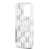 Karl Lagerfeld IML Electroplated Karl Head Zadní Kryt pro iPhone 15 Pro Max Transparent