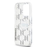 Karl Lagerfeld IML Electroplated Choupette Head Zadní Kryt pro iPhone 15 Pro Transparent